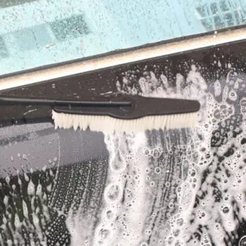 

Foam Bottle Car Wash Brush Car Long Handle Soft Hair Cleaning Car Mop