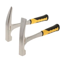 Геологический молоток из высокоуглеродистой стали, профессиональный Ударный Молоток, инструмент для разведения, ручной инструмент