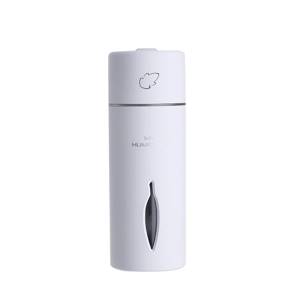 White Мини USB классный увлажнитель воздуха стол автомобильный листья Спальня распылитель офис светодиодный Ночной светильник тумана инструмент - Цвет: White