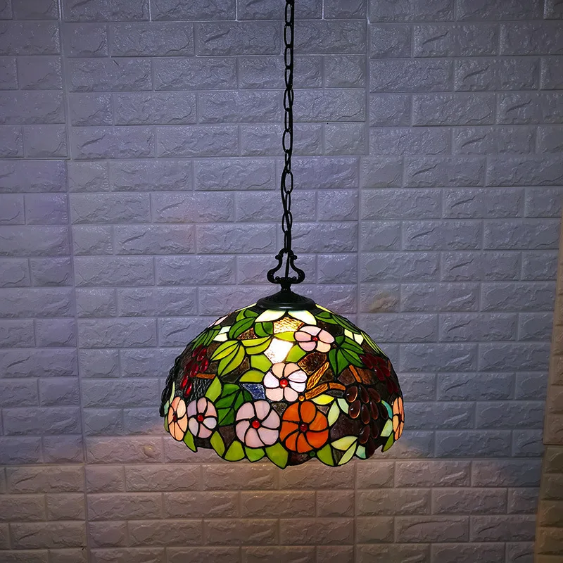 Лампа-Стрекоза tiffany, стеклянный абажур, подвесной светильник в богемном стиле, подвесной светильник, пенопластовая упаковка для коридора, кухни