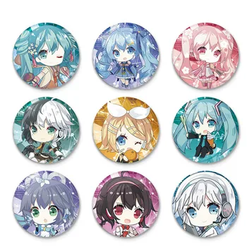 

Badges Enamel Pins Ladies Hatsune Miku Women Brooch Fashion Cute Metal Couples Yuezheng Ling Luo Tianyi Kagamine Len Rin Broches