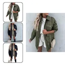 

Cozy Women Coat Coldproof Classic Inner Quilted Windproof Jacket Coat Women Jacket Jacket Coat