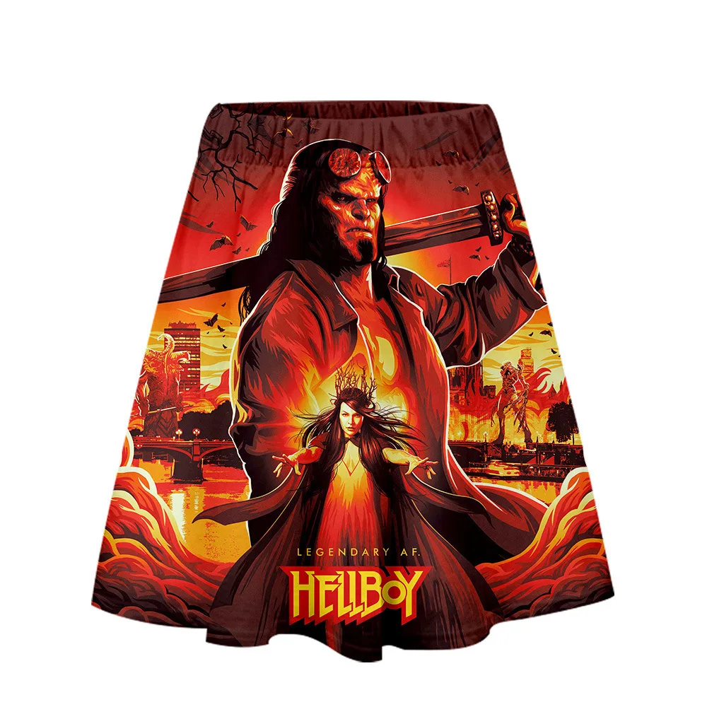 

Hot Sales Trend Hellboy Digital Printing 3D Casual Short Skirt Women's