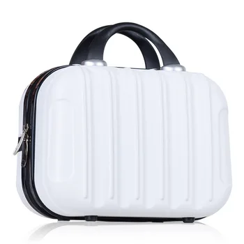 

Women's Bag Portable Cosmetics Storage Travel Suitcase Bag 14 inch ABS Scratch-resistant Wear-resistant Cosmetic Suitcase Small