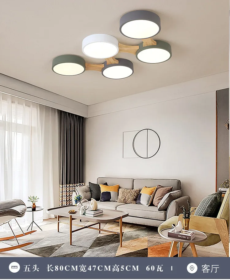 Acylic Ceiling Lights Square Rings For Living Room Bedroom Home AC85-265V Modern Led Ceiling Lamp Fixtures lustre plafonnier