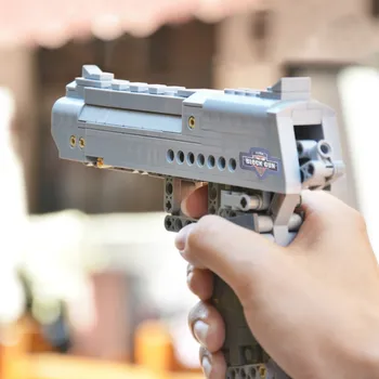 

Toys Gun Desert Eagle Model DIY Military Building Blocks 307pcs Kits pistol Bricks Boy Gift