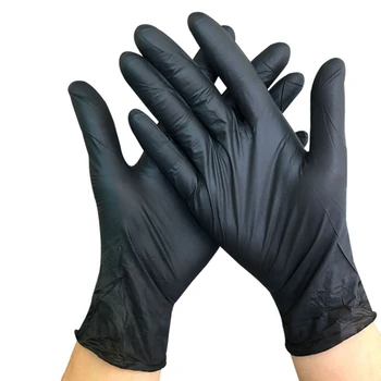 

Nitrile Gloves Black 6Pcs/Lot Food Grade Waterproof Allergy Free Disposable Work Safety Gloves Nitrile Gloves Mechanic