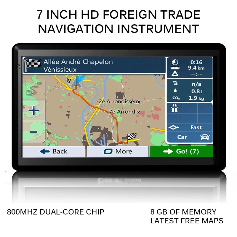 7 дюймов 8 Гб навигатор набор автомобильный Грузовик HGV gps навигационные карты Автомобильный gps навигатор HD дорожная сигнализация грузовик навигация Hi-Fi FM