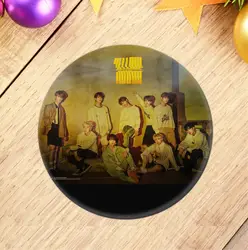 Kpop бродячий детский альбом, эмблема для фото, жёлтый деревянный значок для фанатов, коллекция подарков, kpop бродячие Детские принадлежности