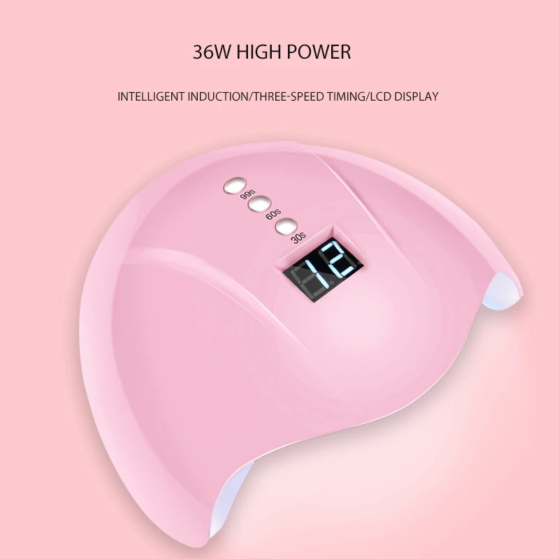 Nail Art Tool 36W UV Led Lamp Nail Dryer For All Types Gel USB 12Leds UV Lamp For Nail Machine Curing Lamp With Timer 30s/60/99s