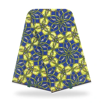 

Latest African Fabric Ankara Wax Textile/Kitenge/Pagnes for African dress 100% Cotton 6 yards YBGSW-163