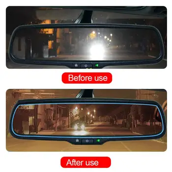 

Car Rain Film Interior Rearview Mirror Protective Film Anti Fog Anti-glare Waterproof Rainproof Car Interior Mirror Window Clear
