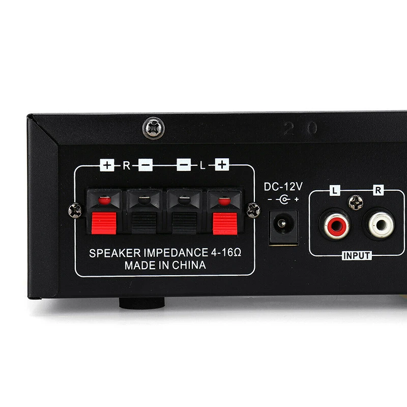 Стерео аудио усилитель музыкальный приемник смарт-цифровые mp3-плееры HiFi Bluetooth USB 12 В/220 В инфракрасный усилитель автомобиля дома