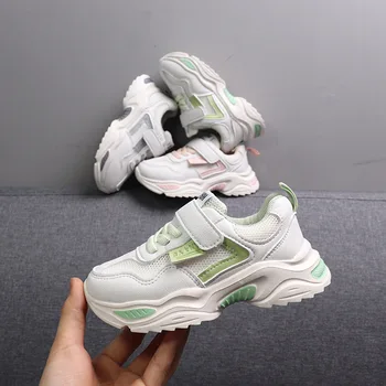 

big girl sneakers Shoes Spring and Summer New Children's Sports Shoes Breathable Mesh unning Leisure White Shoes cctwins kids
