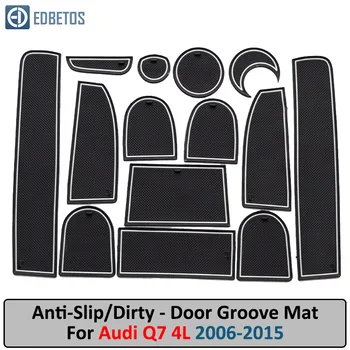 

Anti-Slip Mat For Audi Q7 4L 2006 - 2015 S-Line Logo Gate Slot Coaster Anti-Dirty Door Groove Mat Car Interiors