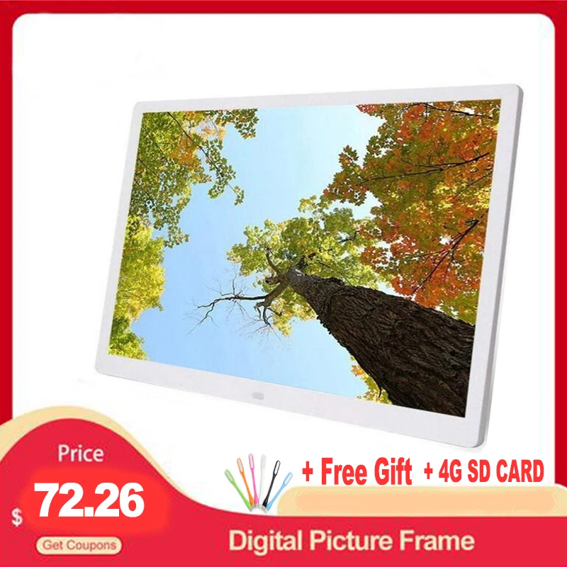 15.4 inch HD  Digital Photo Frame MP3 MP4 Movie Player Alarm Photo Frames Photo Digital Photos Frames