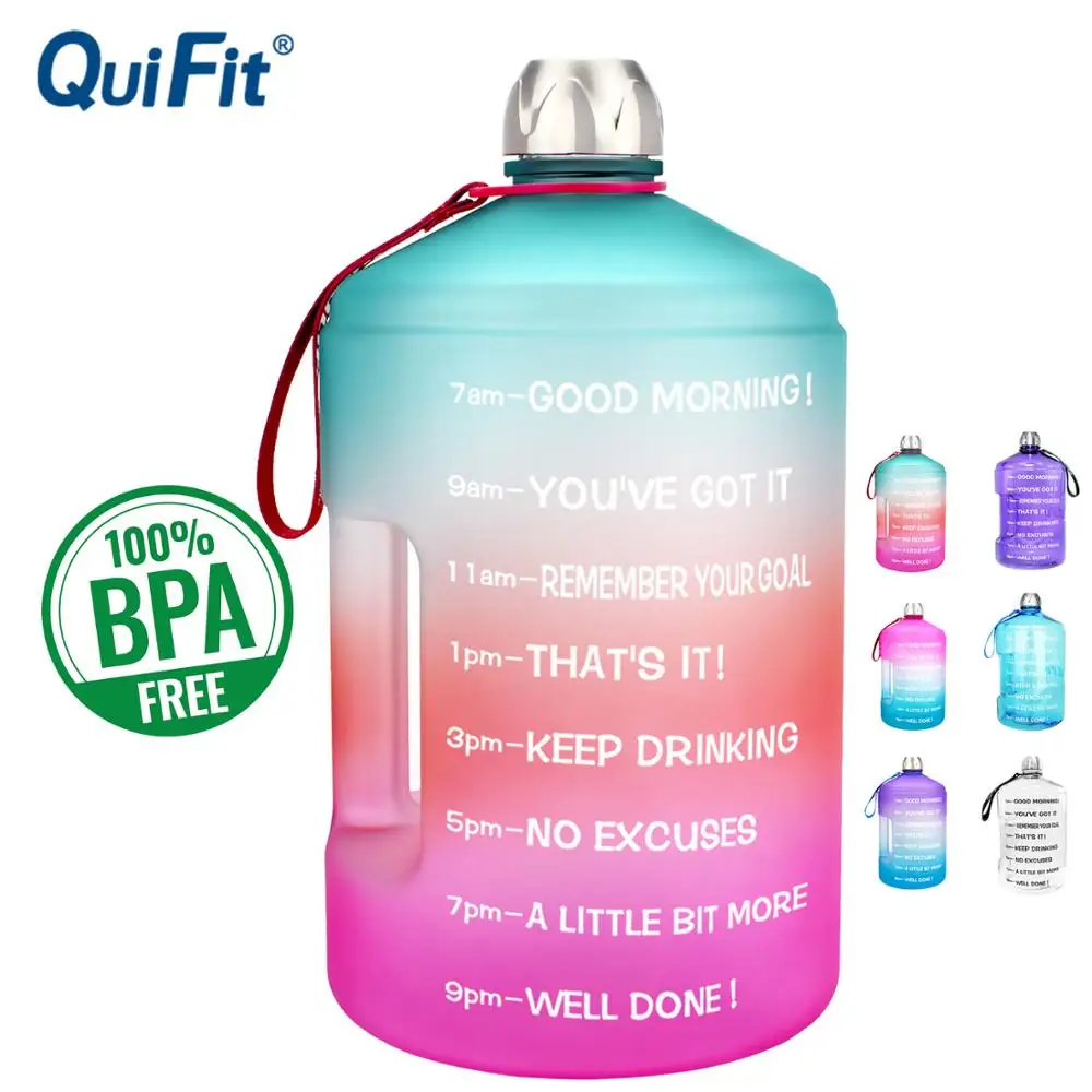 QuiFit 3.78L 2.2L 1.3L бутылки с водой большой Ёмкость тренажерный зал Фитнес туризма BPA