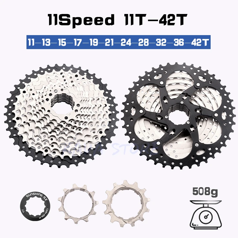 Sunshine 11s 25/28/30/32/34/36/40/42/46/50/52t Freewheel