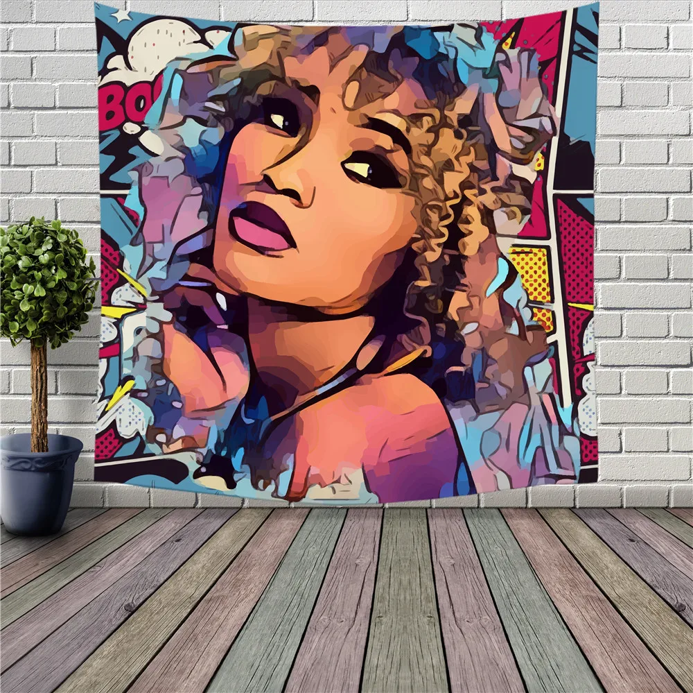 

Sexy Girls Lady Women Pattern Tapestry Art Wall Tapestries Hanging Bedroom Decor Bedspread Sofa Cover Slipcovers Mat Blanket