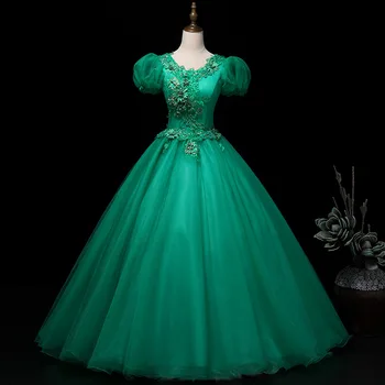 

Vestidos Quinceanera Dress 2020 Gryffon Short Puff Sleeve Sweet Party Prom Formal Ball Gown Vintage Quinceanera Dresses