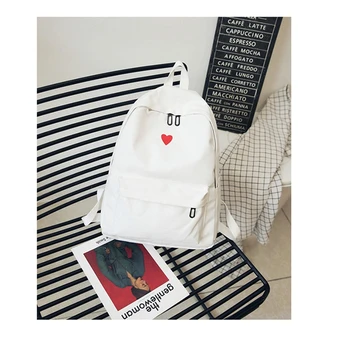 

South Korea lovely ins soft bag female student Japanese Harajuku backpack small fresh ulzzang white backpack