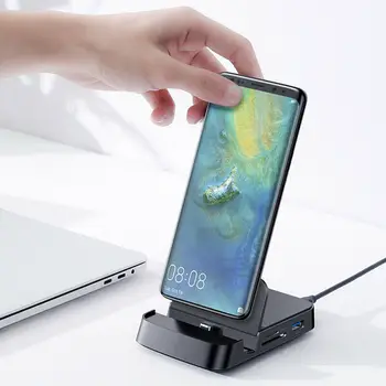 

NEW Type C to HDMI Station Charging Dock SD TF Extension Hub for MacBook Samsung