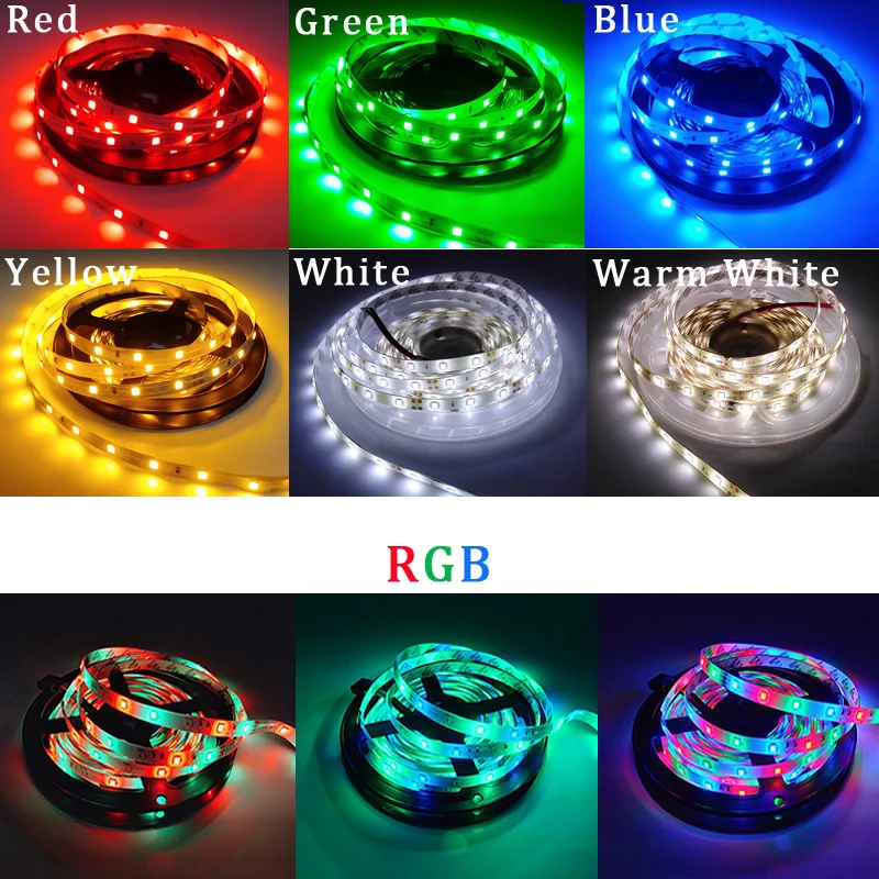 5M 300LED SMD2835 Светодиодные ленты IP20 IP65 водонепроницаемый светильник теплый белый