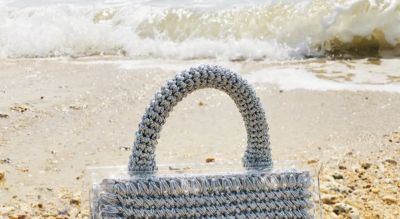 Роскошная акриловая прозрачная посылка Женская сумка через плечо диагональная пляжная ручная прозрачная сумка высокого качества для женщин