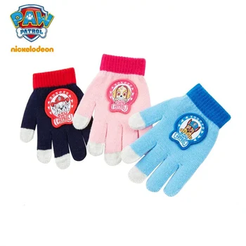 

1 pair Genuine Paw Patrol gloves autumn winter warm glove Skye Marshall Chase non slip Finger glove boys girls Christmas gift