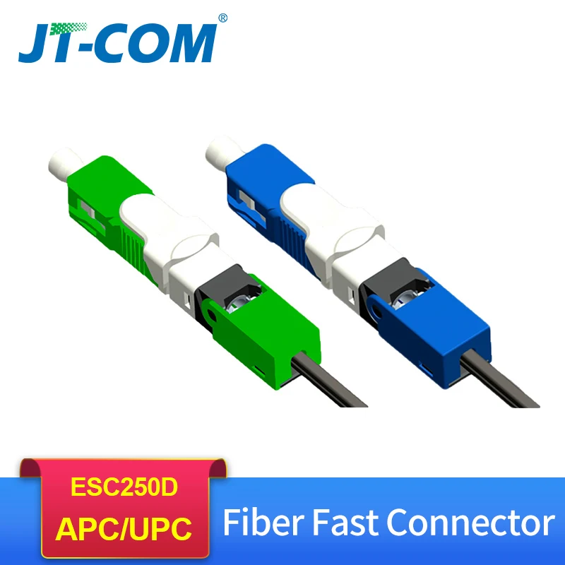 

Free Shipping 100PCS/Lot FTTH ESC250D SC APC and SC UPC Single-Mode Fiber Optic Quick Connector FTTH SM Optic Fast Connector
