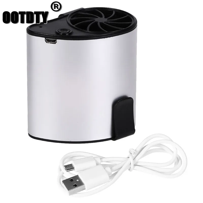 Gray Открытый Инструменты Мини Портативный поясной вентилятор USB Перезаряжаемый кондиционер кемпинг открытый рабочий дропшиппинг - Цвет: Gray