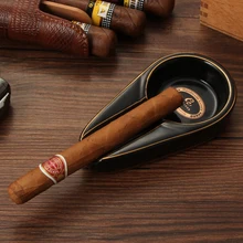 COHIBA карманная сигарная пепельница наружная портативная пепельницы для сигарет 1 Сигары Держатель Сигары аксессуары с подарочной коробкой