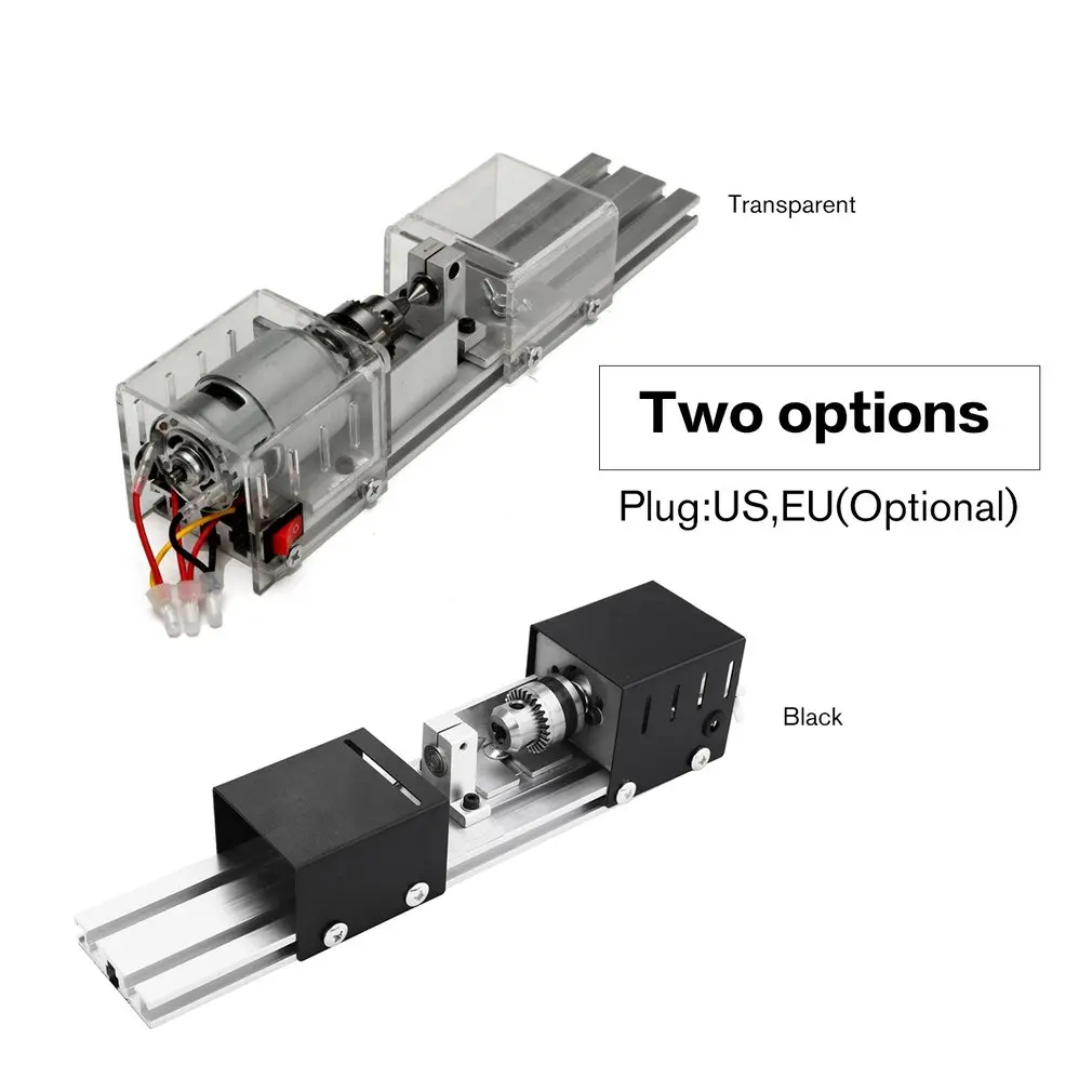 DC12-24V 100 Вт мини токарный станок бисер полированная машина Деревообрабатывающий станок с электроприводом резьба резак токарный станок по