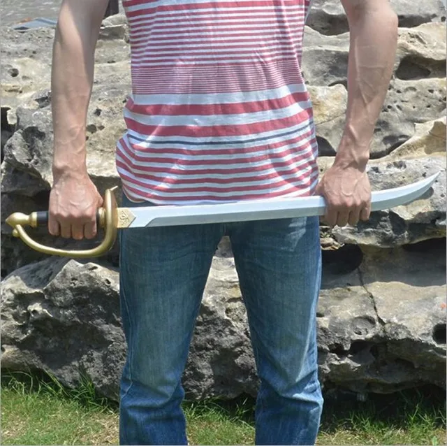 Pirate Captain Jack COS Weapon Toy Swords Film Stage PU Rubber  Halloween Pirates of The Caribbean Simulation Props Teen Toy 4