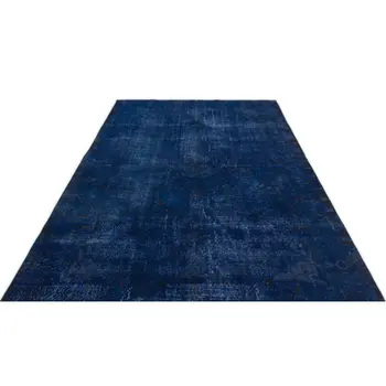

Handmade Blue Vintage Overdyed Turkish Area Rug 191x277 Cm-6'3''X9'1''