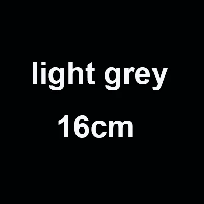 light grey 16cm Воротник из лисьего меха для капюшона, натуральный Лисий мех, капюшон с отделкой, шарф, большой меховой воротник, натуральный мех лисы воротник, отделка на заказ, Ms. MinShu - Цвет: light grey 16cm