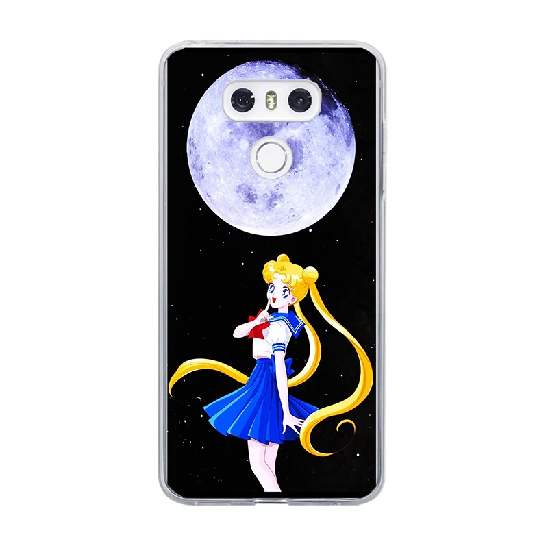 Мягкий чехол для телефона ciciber Sailor Moon LG G7 G6 G5 G4 V40 V35 V30 V20 THINQ прозрачный K8 K10 K4 K7 2017 2018