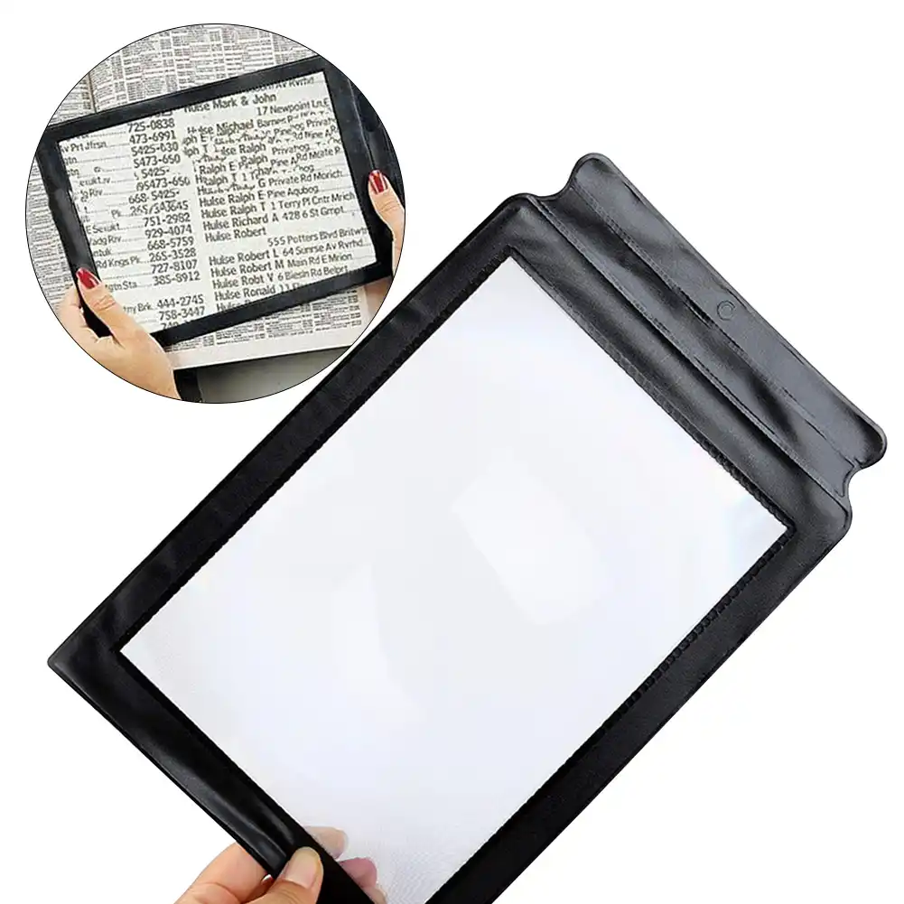 3x Portable Small Prints Elderly Full Page Fresnel Lens Low Vision Reading Magnifier Large Sheet Flexible Pvc Hanging Hole Magnifiers Aliexpress