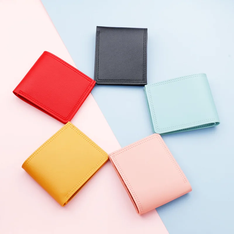 2021 Women Wallets Card Holder Small Fashion Brand Leather Purse Ladies Bag Women Money Bag Clip Ultra Thin Wallet