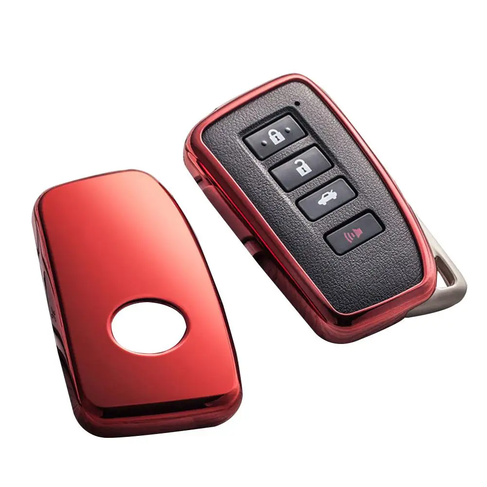 Red 6 цветов, чехол для ключей из ТПУ для Lexus IS250 RX330 GX470 CT200H LX NX RX GS300 GS350 ES CT RC LC LX570, Чехол для автомобильного брелка - Название цвета: Red