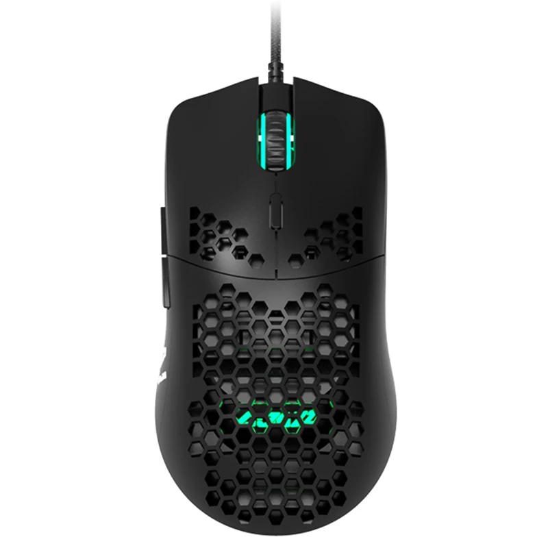 AJAZZ AJ390 Проводная игровая мышь USB с легкой сотовой оболочкой RGB Chroma