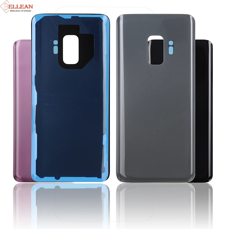 10 шт. HH G960 G965 Крышка батарейного отсека для samsung Galaxy S9 S9 Plus задняя крышка батарейного отсека Дверь Задняя стеклянная крышка корпуса