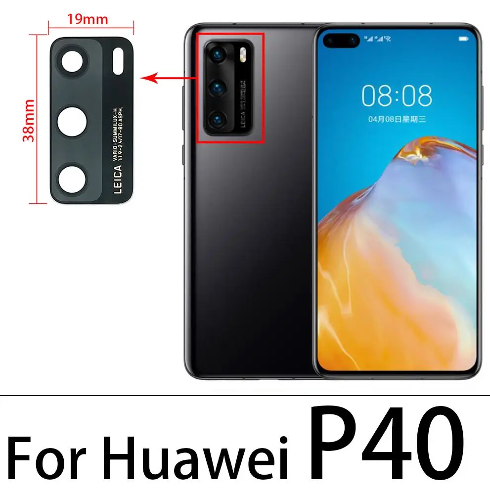 Premium Rear Camera Lens Glass with Adhesive Replacement