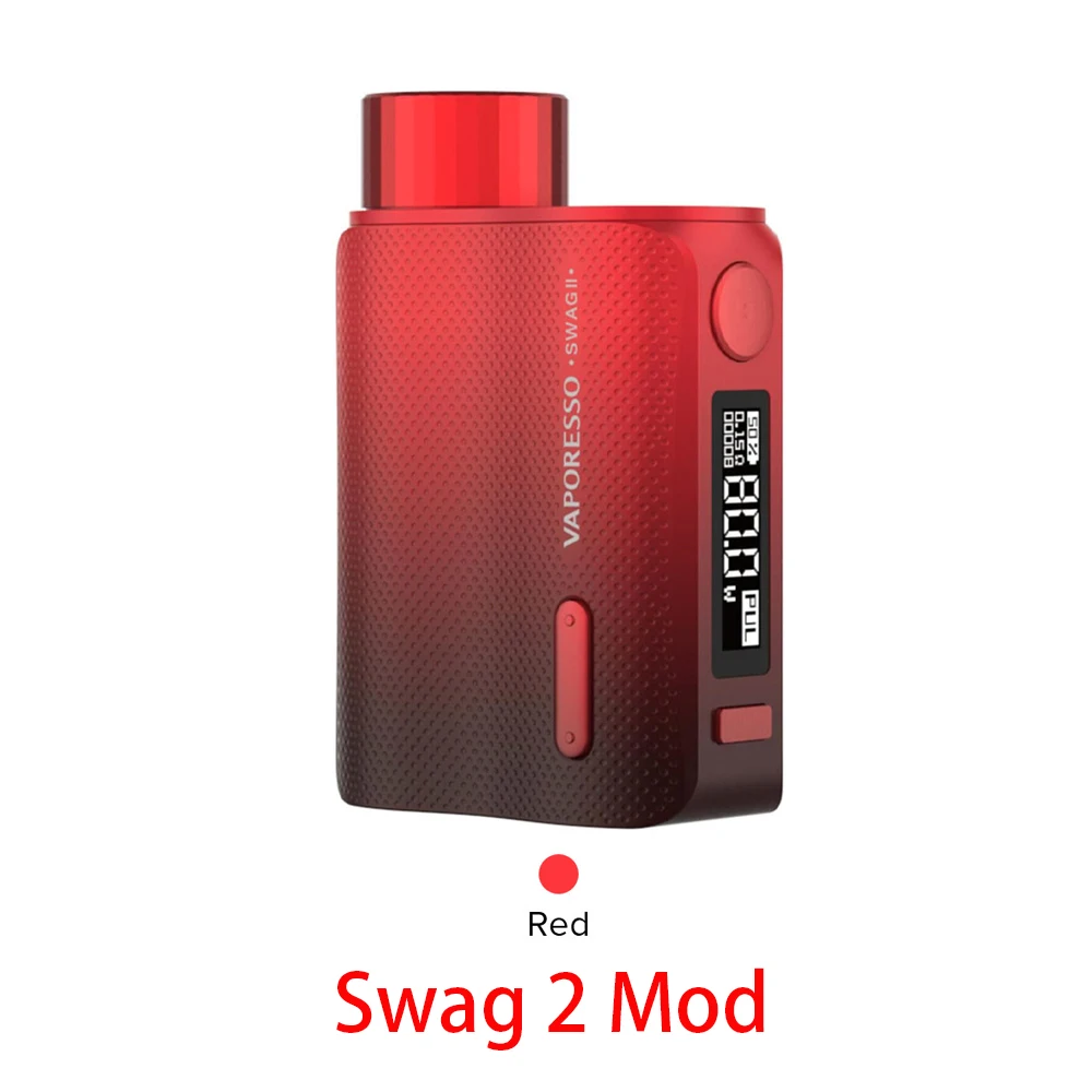 80 Вт Vaporesso Swag TC Box MOD 0,91 дюймовый экран Swag 2 Mod Fit NRG SE танк атомайзер 0-8,5 в диапазон напряжения электронная сигарета коробка мод - Цвет: Красный
