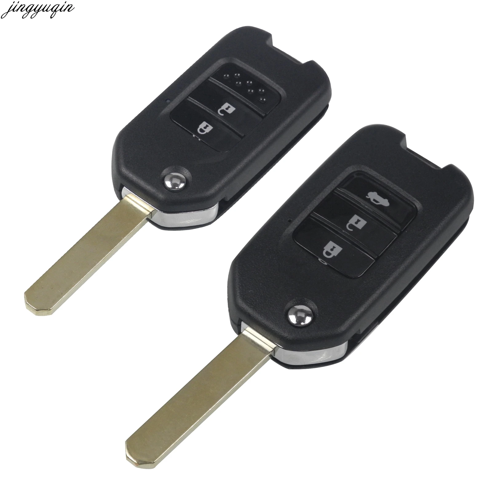 qualitykeylessplus Two Emergency Insert Blade Replacements for Acura Remote Uncut Key with Free KEYTAG
