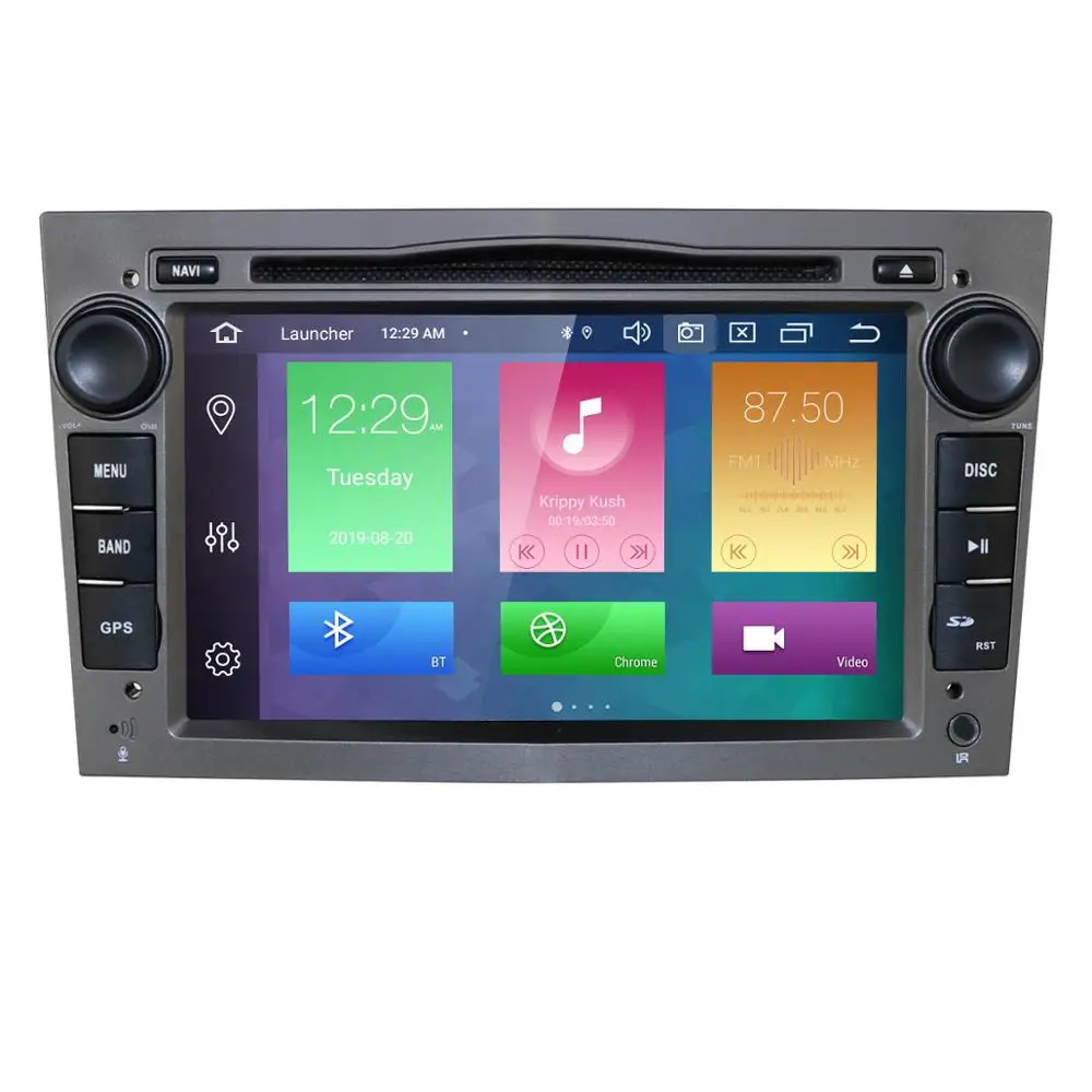 4G ram 64G rom Android 9,0 автомобильный dvd-плеер gps для Vauxhall/Opel/Antara/VECTRA/ZAFIRA/Astra 7 дюймов Qcta Core ips автомобильный DVD RDS SWC - Цвет: grey