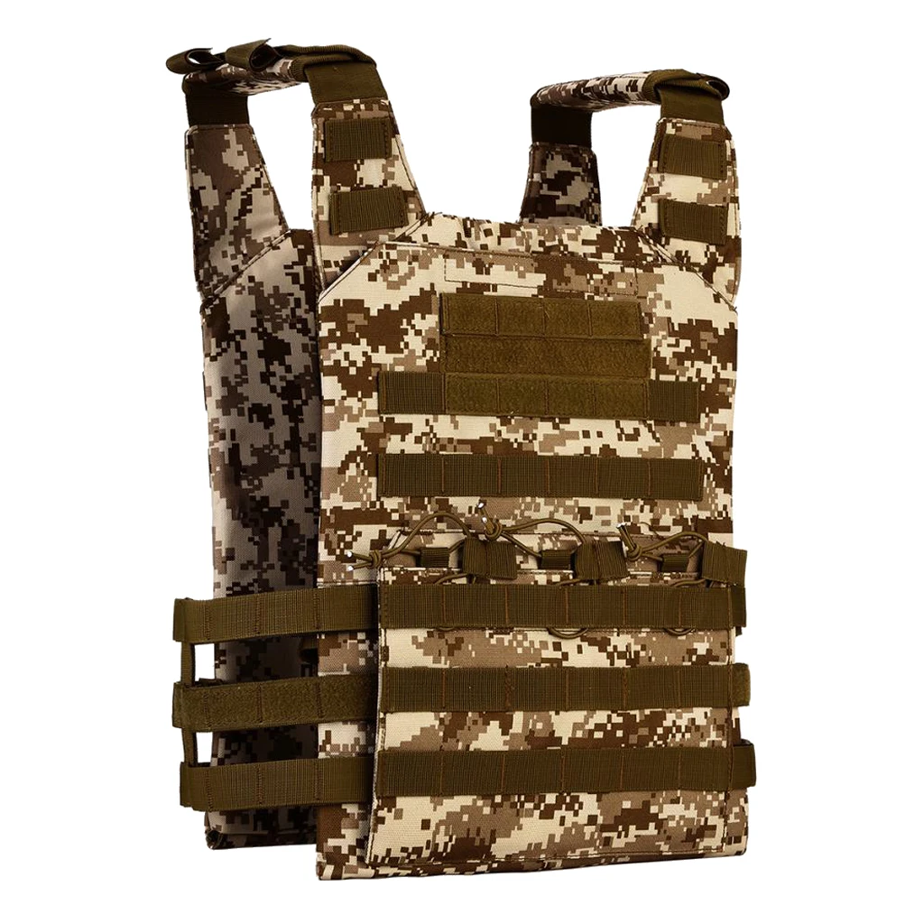 Desert Digital Camo MOLLE CS полевой жилет Регулируемый Открытый ультра-светильник боевой тренировочный жилет верхняя одежда охотничий жилет - Цвет: Desert Digital Camo
