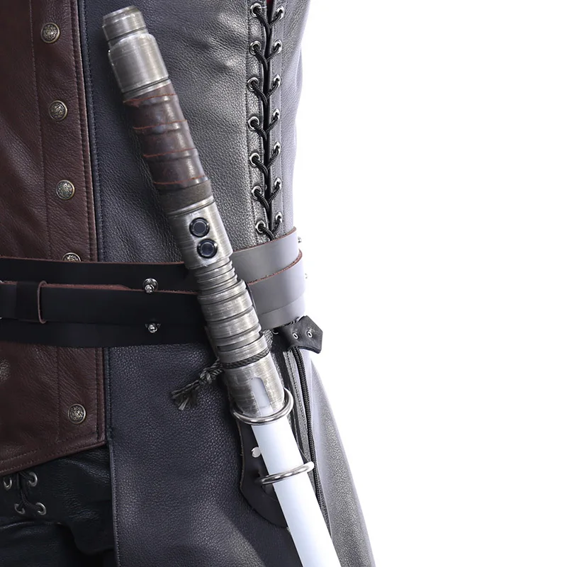 Jedi Knight Lightsaber Blade Holder Leather Belt Holster Laser Saber