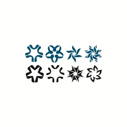 Flower Star Totem Fashion Tiger Mouth Waterproof Temporary Tattoo Sticker Arm Leg Fake Tattoo Water Transfer Sticker Men Women