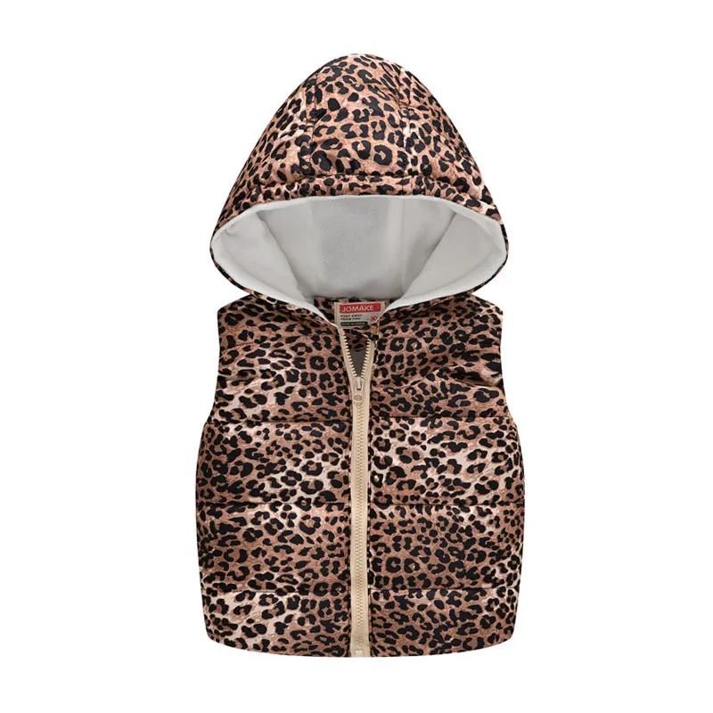 Photo Color Boy girl clothes winter cotton coat jacket vest fashion printing hooded plus velvet warm outerwear 2019Hot sale quality clothing - Цвет: Photo Color